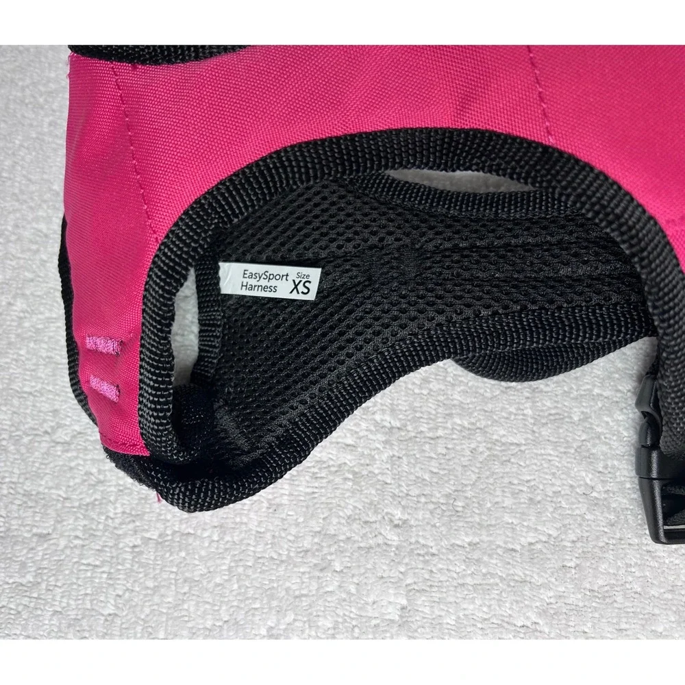 PetSafe EasySport Dog Harness Pink Black Reflective Padded Handle Size XS